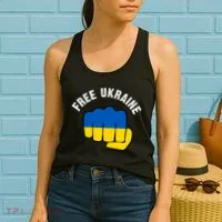 Free Ukraine Strong Women's Tank Top thumb 2