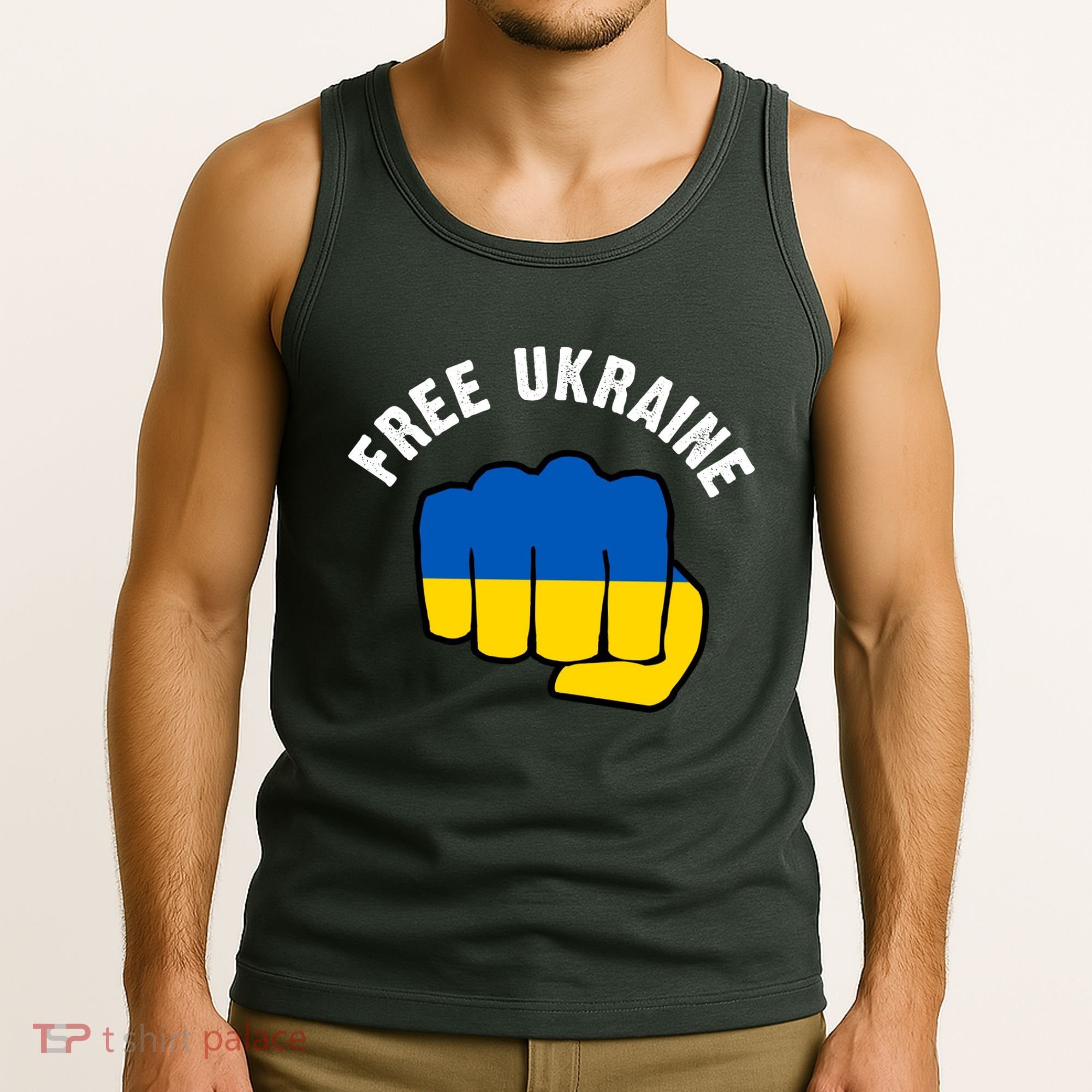 Free Ukraine Strong Tank Top