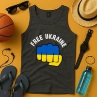 Free Ukraine Strong Tank Top thumb 4