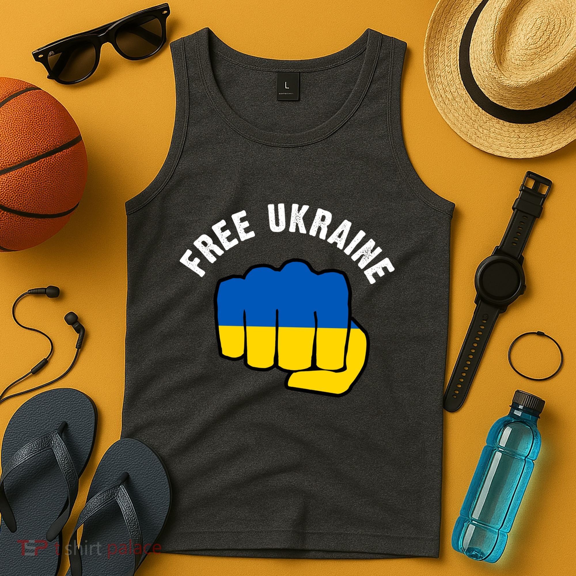 Free Ukraine Strong Tank Top