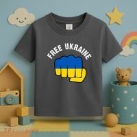 Free Ukraine Strong Toddler T-Shirt thumb 3
