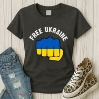 Free Ukraine Strong Women's T-Shirt thumb 3