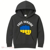 Free Ukraine Strong Kids Hoodie thumb 0