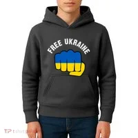Free Ukraine Strong Kids Hoodie thumb 4