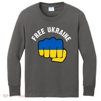Free Ukraine Strong Kids Long Sleeve Shirt thumb 0