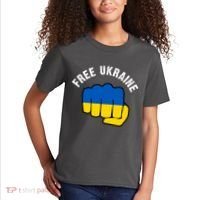 Free Ukraine Strong Kids T-Shirt thumb 2