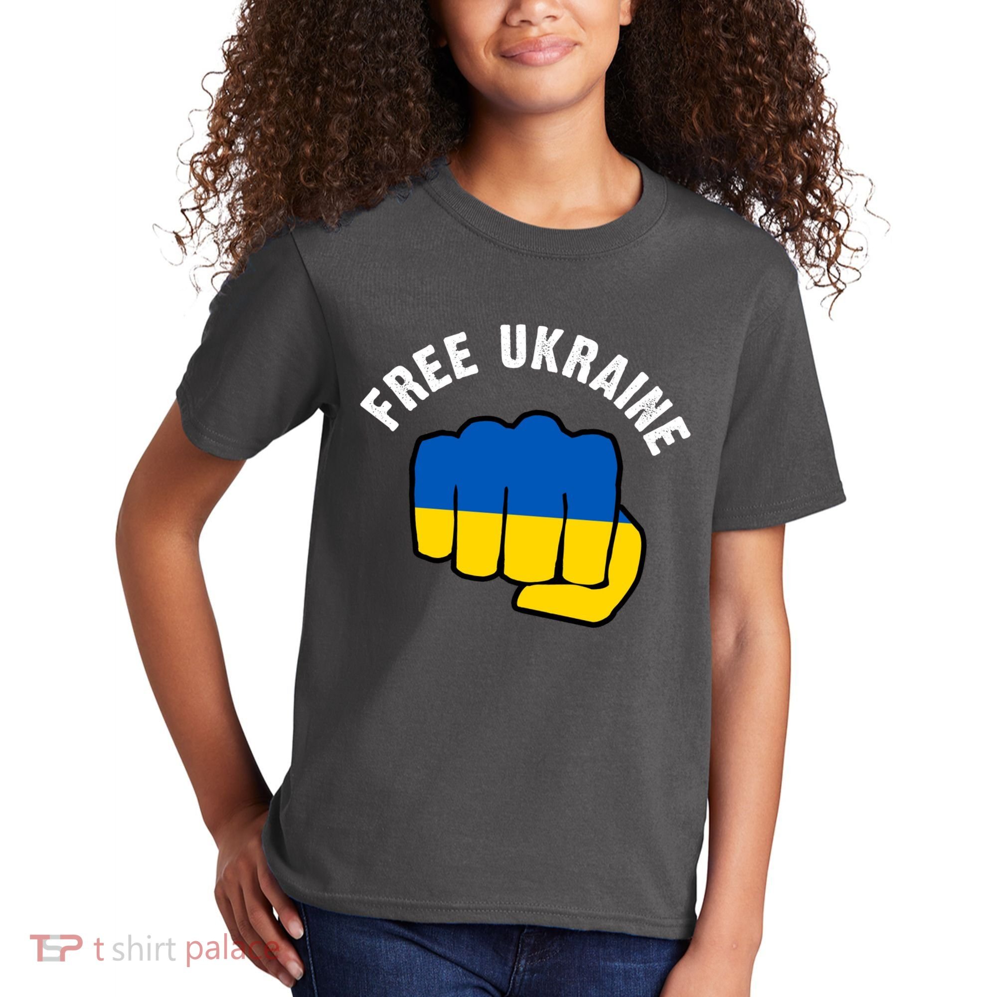 Free Ukraine Strong Kids T-Shirt