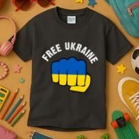 Free Ukraine Strong Kids T-Shirt thumb 3