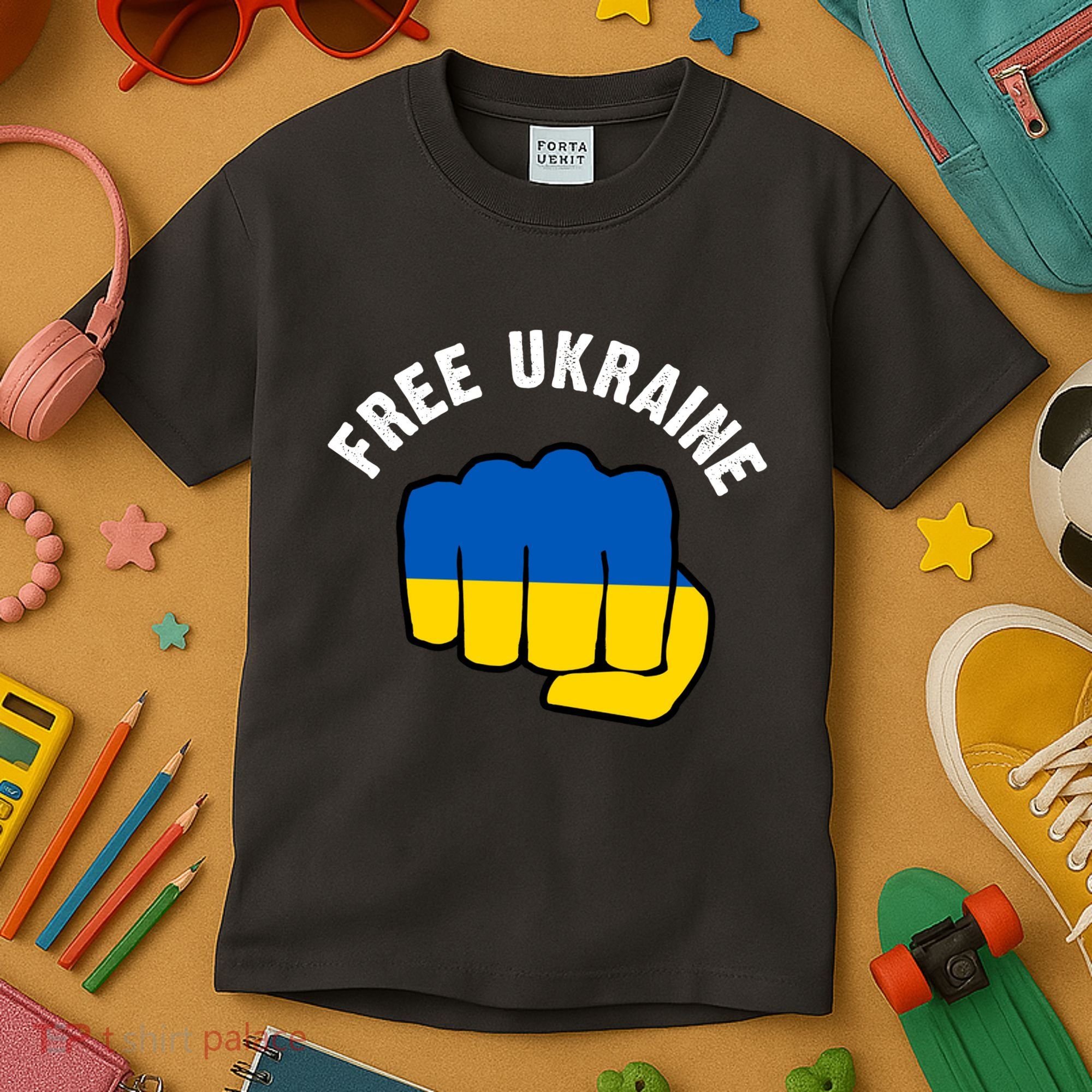 Free Ukraine Strong Kids T-Shirt