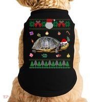 Funny Ugly Sweater Christmas Animals Santa Turtle Lover Gift Doggie Tank thumb 0