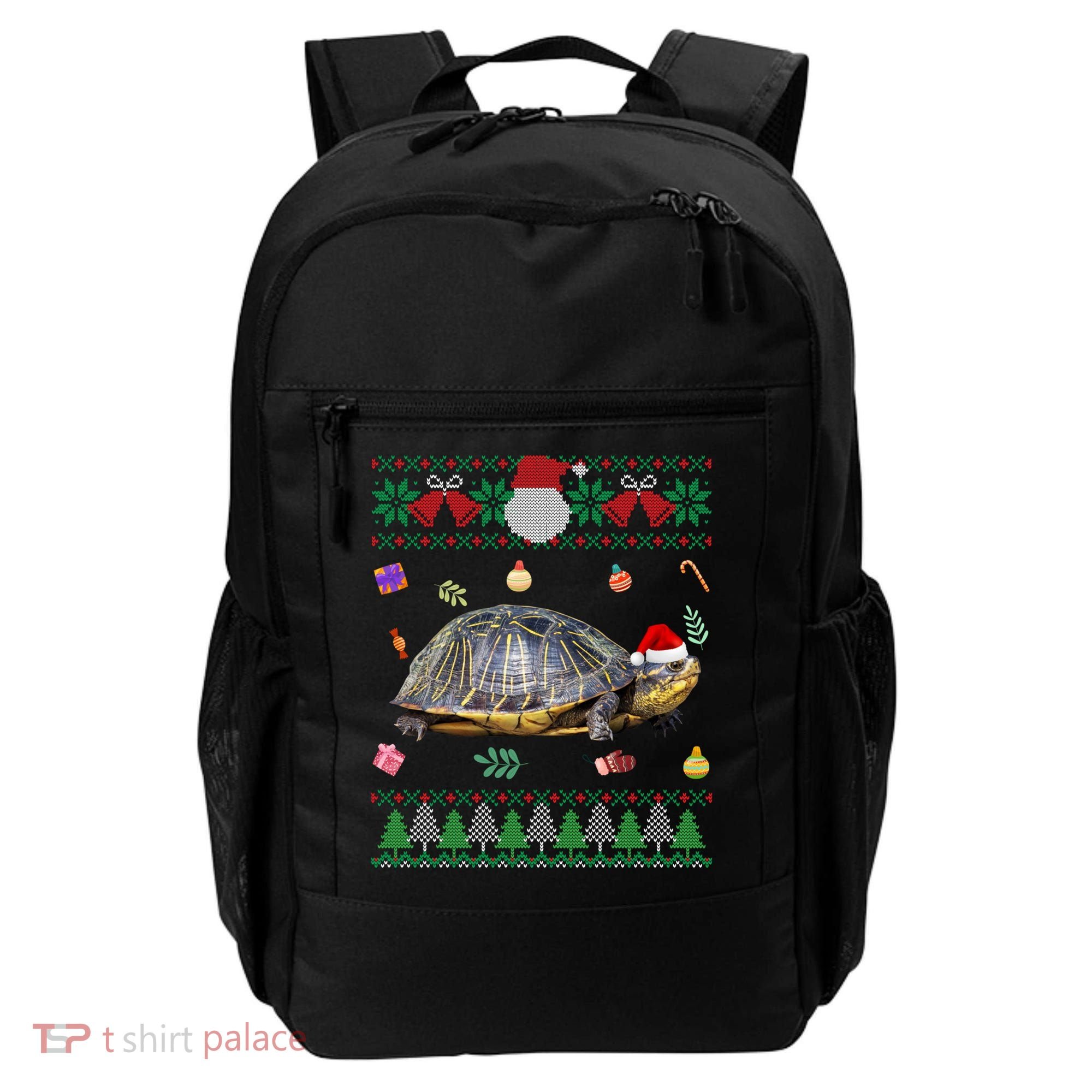 Funny Ugly Sweater Christmas Animals Santa Turtle Lover Gift Backpack
