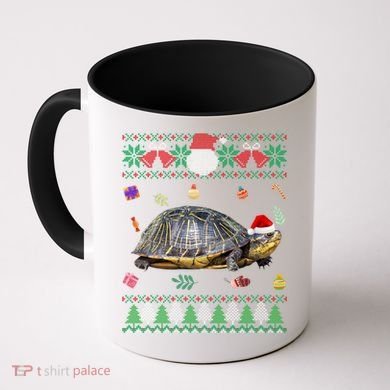 Funny Ugly Sweater Christmas Animals Santa Turtle Lover Gift Coffee Mug