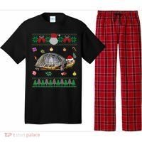 Funny Ugly Sweater Christmas Animals Santa Turtle Lover Gift Pajama Set thumb 0