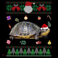 Funny Ugly Sweater Christmas Animals Santa Turtle Lover Gift Women's Hoodie thumb 2