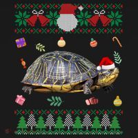 Funny Ugly Sweater Christmas Animals Santa Turtle Lover Gift Mousepad thumb 1