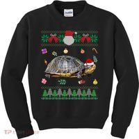 Funny Ugly Sweater Christmas Animals Santa Turtle Lover Gift Kids Sweatshirt thumb 0