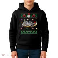 Funny Ugly Sweater Christmas Animals Santa Turtle Lover Gift Kids Hoodie thumb 4