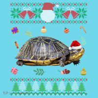 Funny Ugly Sweater Christmas Animals Santa Turtle Lover Gift Long Sleeve Shirt thumb 2