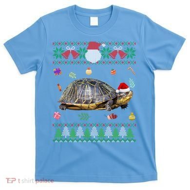 Funny Ugly Sweater Christmas Animals Santa Turtle Lover Gift T-Shirt