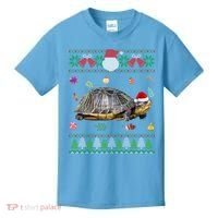 Funny Ugly Sweater Christmas Animals Santa Turtle Lover Gift Kids T-Shirt thumb 0