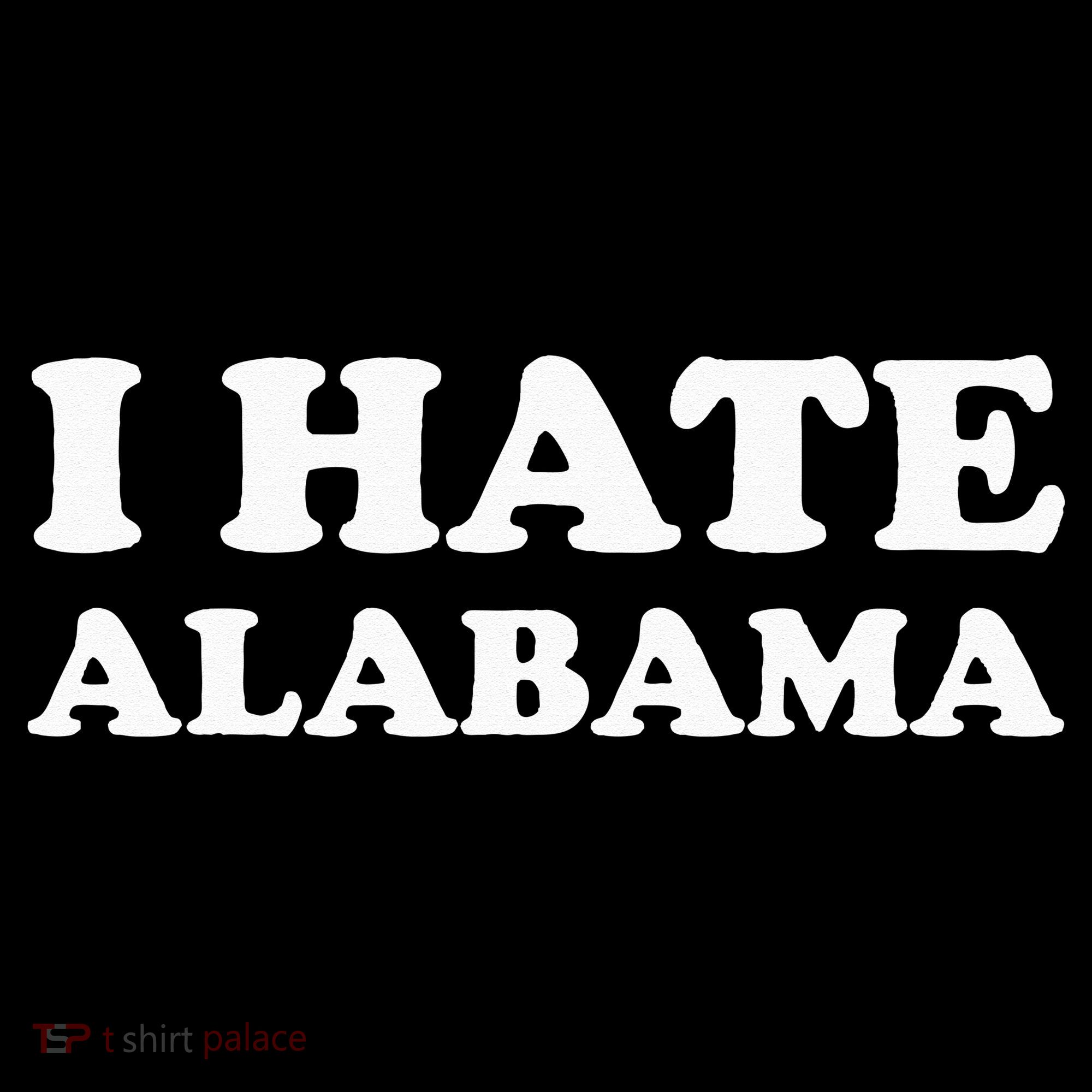 Funny US State Souvenir I Hate Alabama USA-Made Doggie Bandana