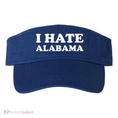 Funny US State Souvenir I Hate Alabama Visor