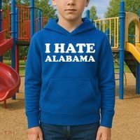Funny US State Souvenir I Hate Alabama Kids Hoodie thumb 2