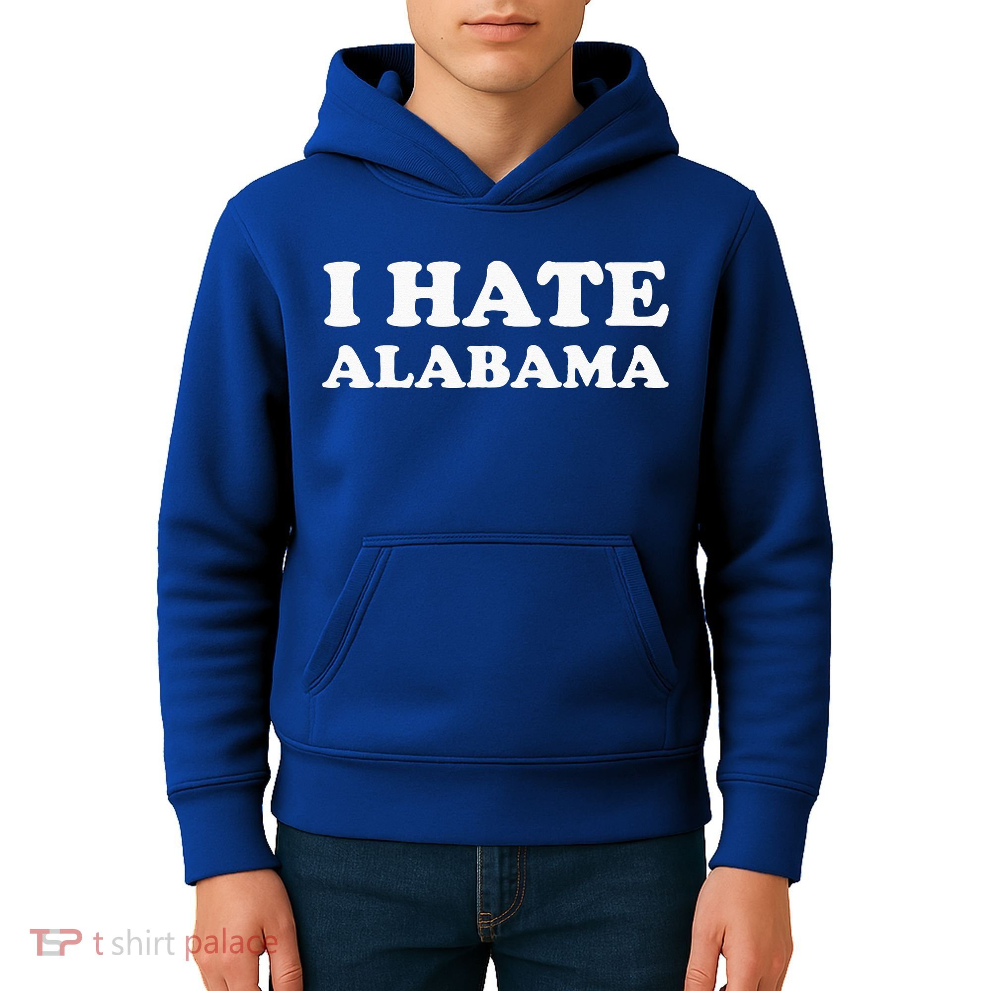 Funny US State Souvenir I Hate Alabama Kids Hoodie