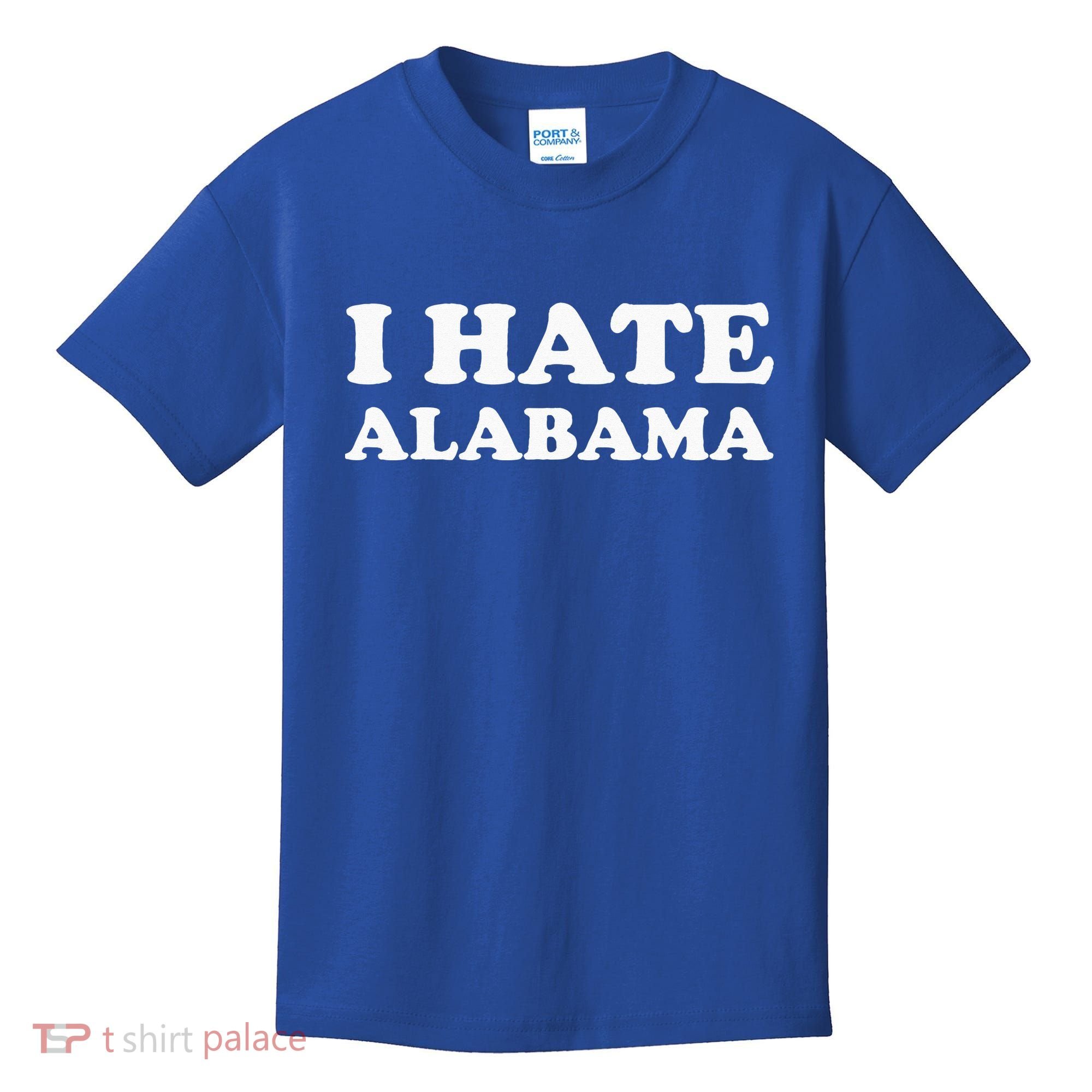 Funny US State Souvenir I Hate Alabama Kids T-Shirt