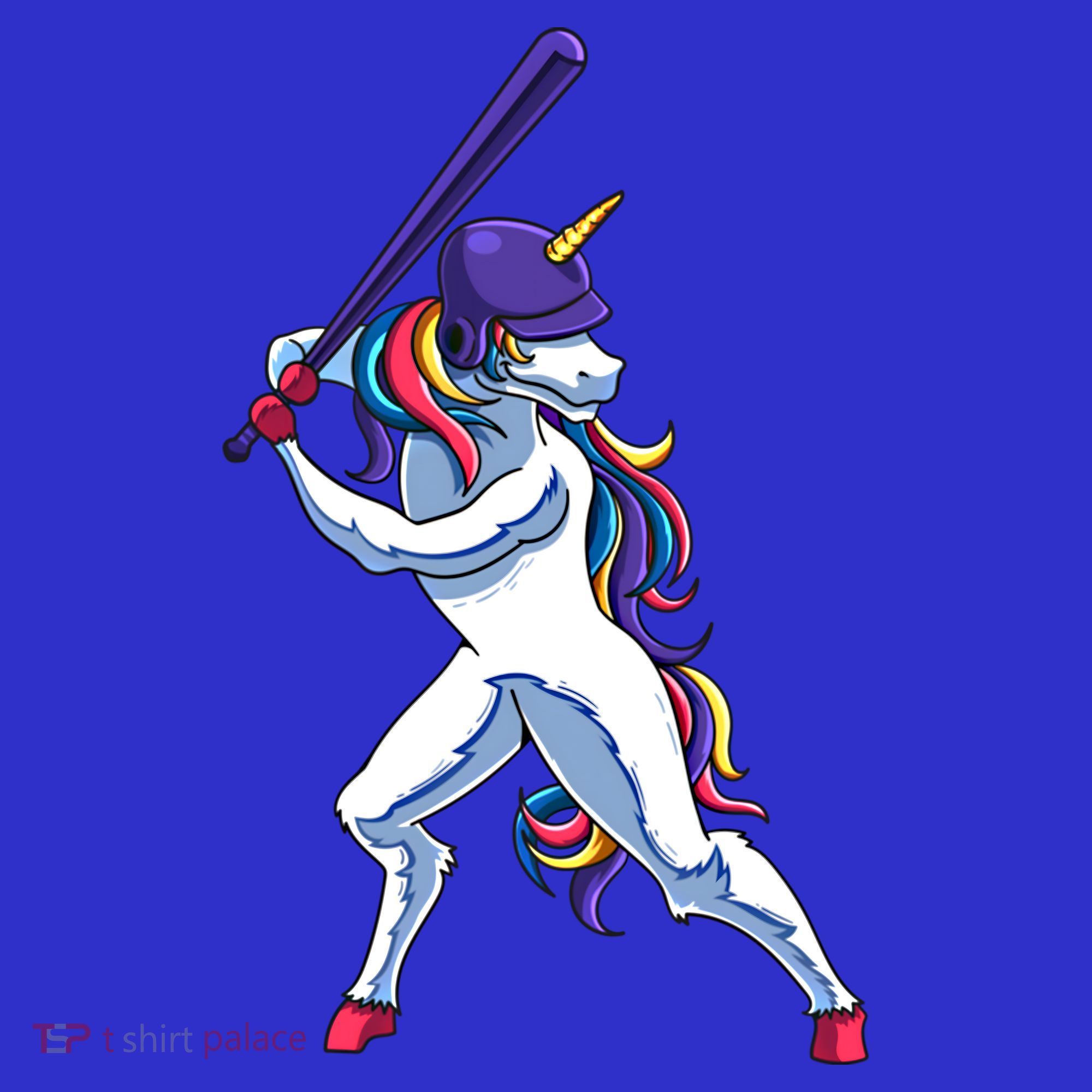 Funny Unicorn Sports Softball Magical Bat And Ball Player Meaningful Gift Women's Tank Top