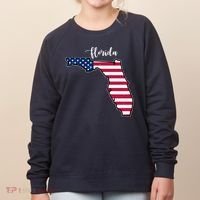Florida United States Map Women's Sweatshirt thumb 0