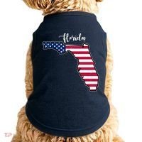 Florida United States Map Doggie Tank thumb 0