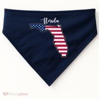 Florida United States Map USA-Made Doggie Bandana thumb 0