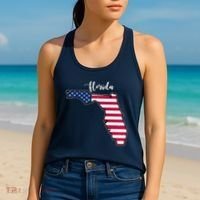 Florida United States Map Women's Tank Top thumb 2