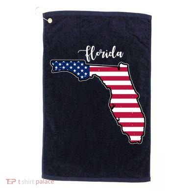 Florida United States Map Golf Towel