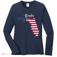 Florida United States Map Women's Long Sleeve Shirt thumb 0