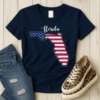 Florida United States Map Women's T-Shirt thumb 3