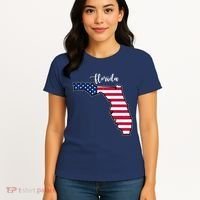 Florida United States Map Women's T-Shirt thumb 4