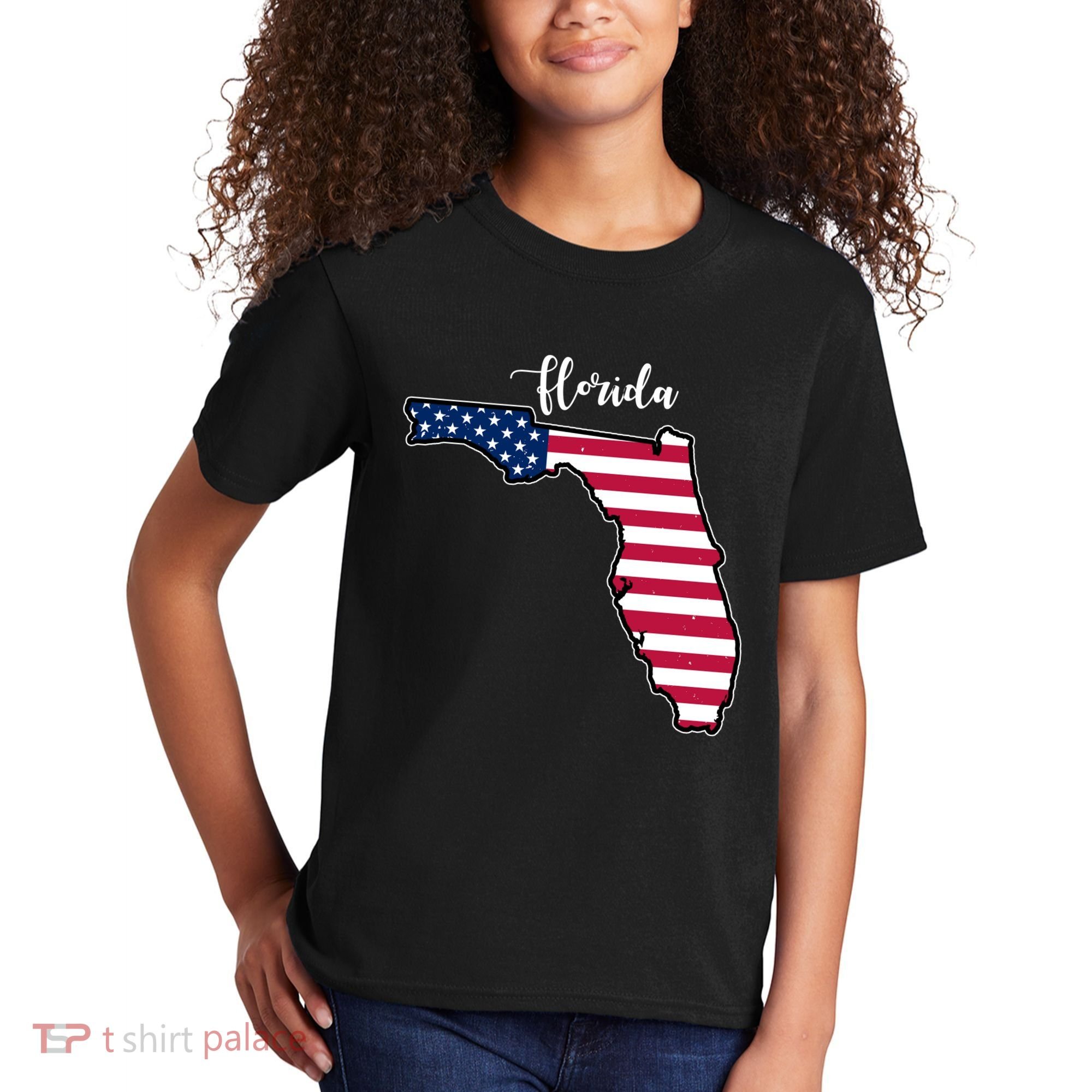 Florida United States Map Kids T-Shirt