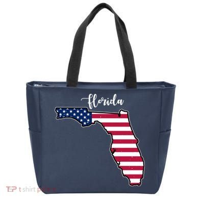 Florida United States Map Tote Bag