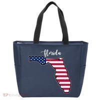 Florida United States Map Tote Bag thumb 0