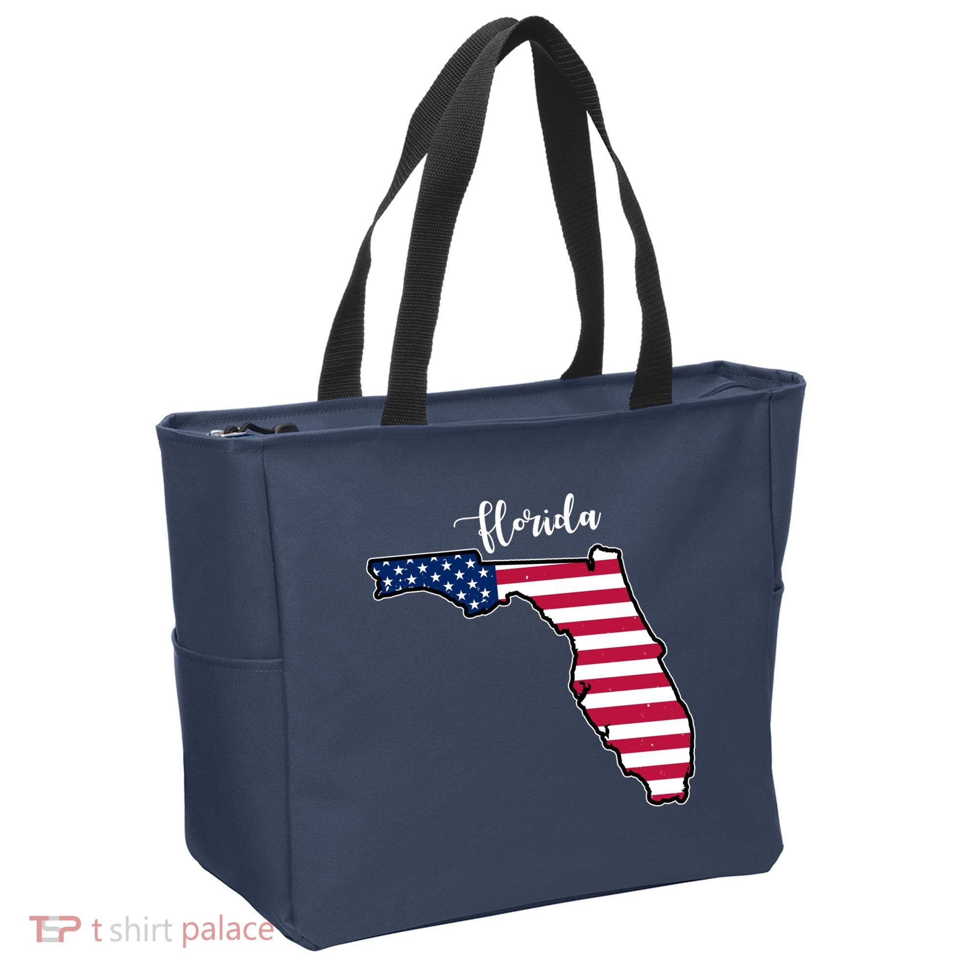 Florida United States Map Tote Bag