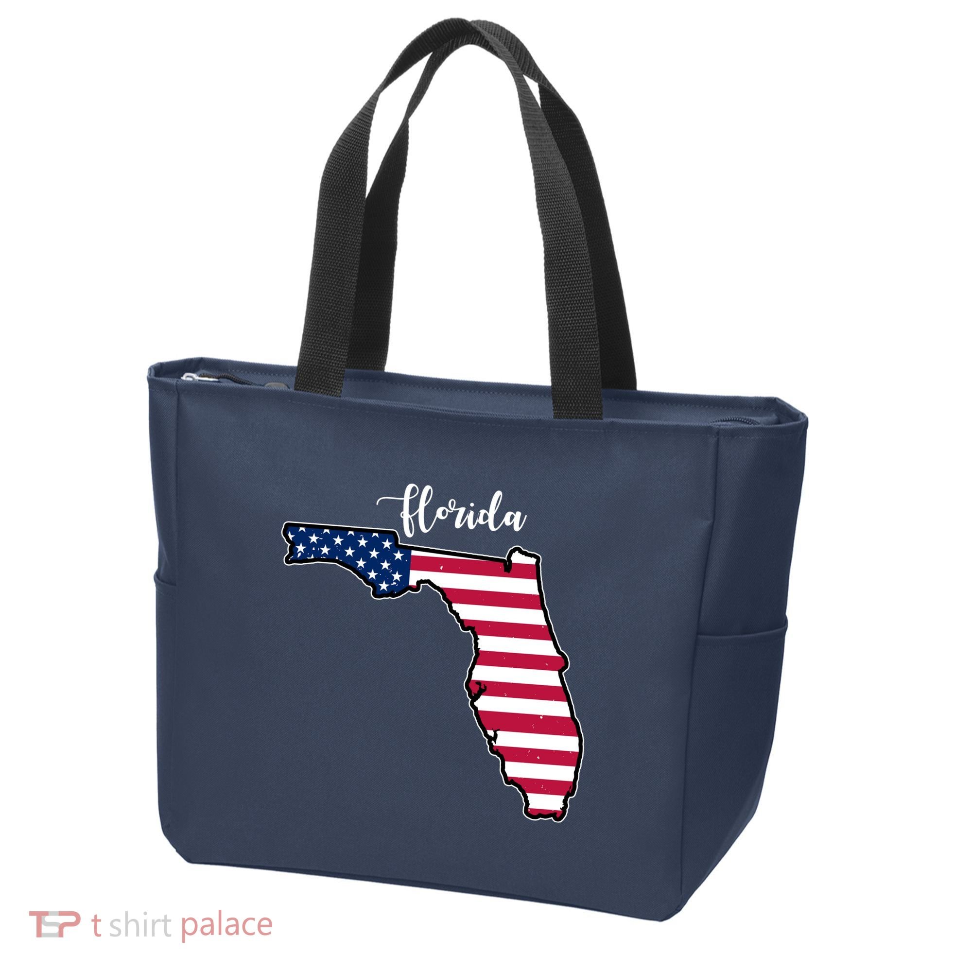 Florida United States Map Tote Bag