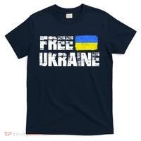 Free Ukraine Support Ukraine I Stand With Ukraine Flag T-Shirt thumb 0