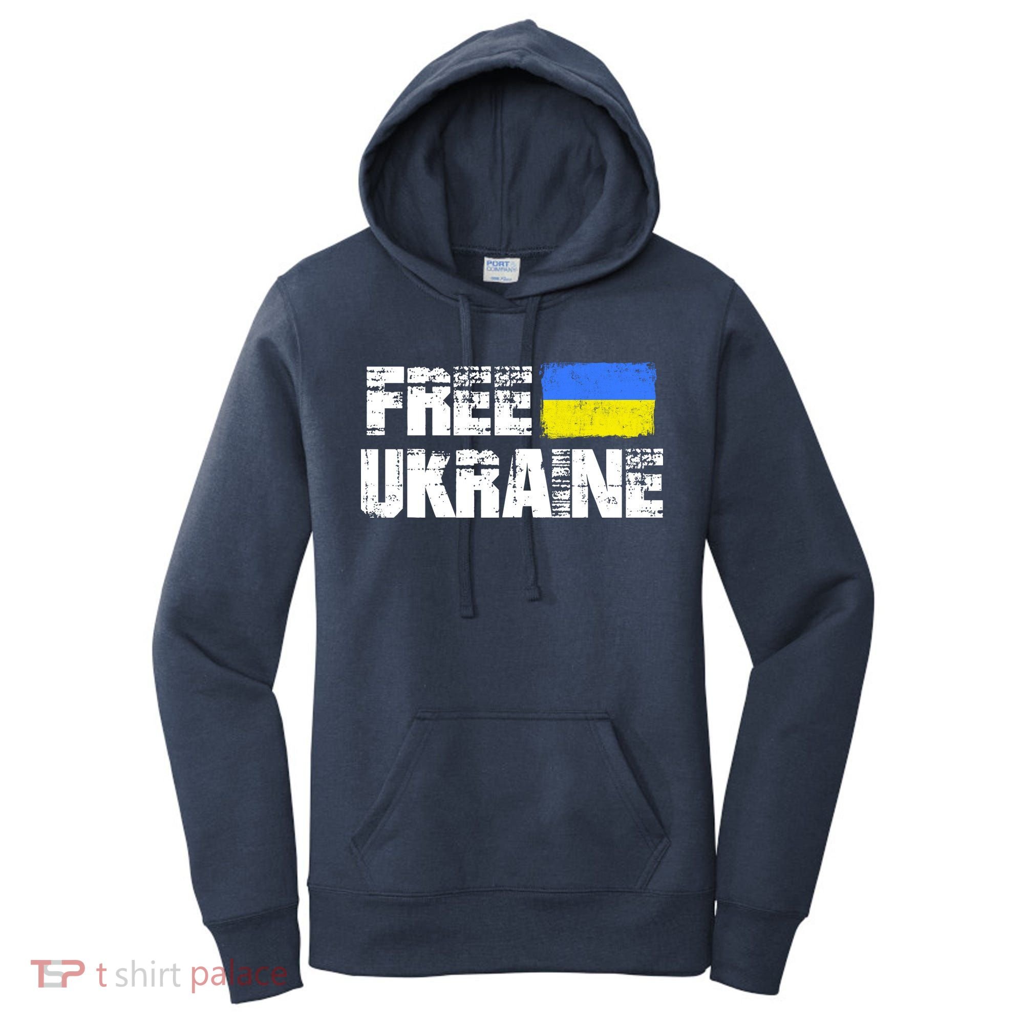 Free Ukraine Support Ukraine I Stand With Ukraine Flag Women's Hoodie