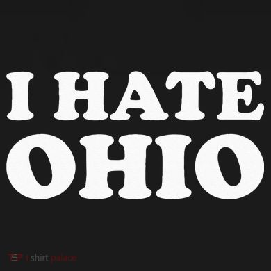 Funny US State Souvenir I Hate Ohio Bucket Hat