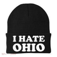 Funny US State Souvenir I Hate Ohio Beanie thumb 0