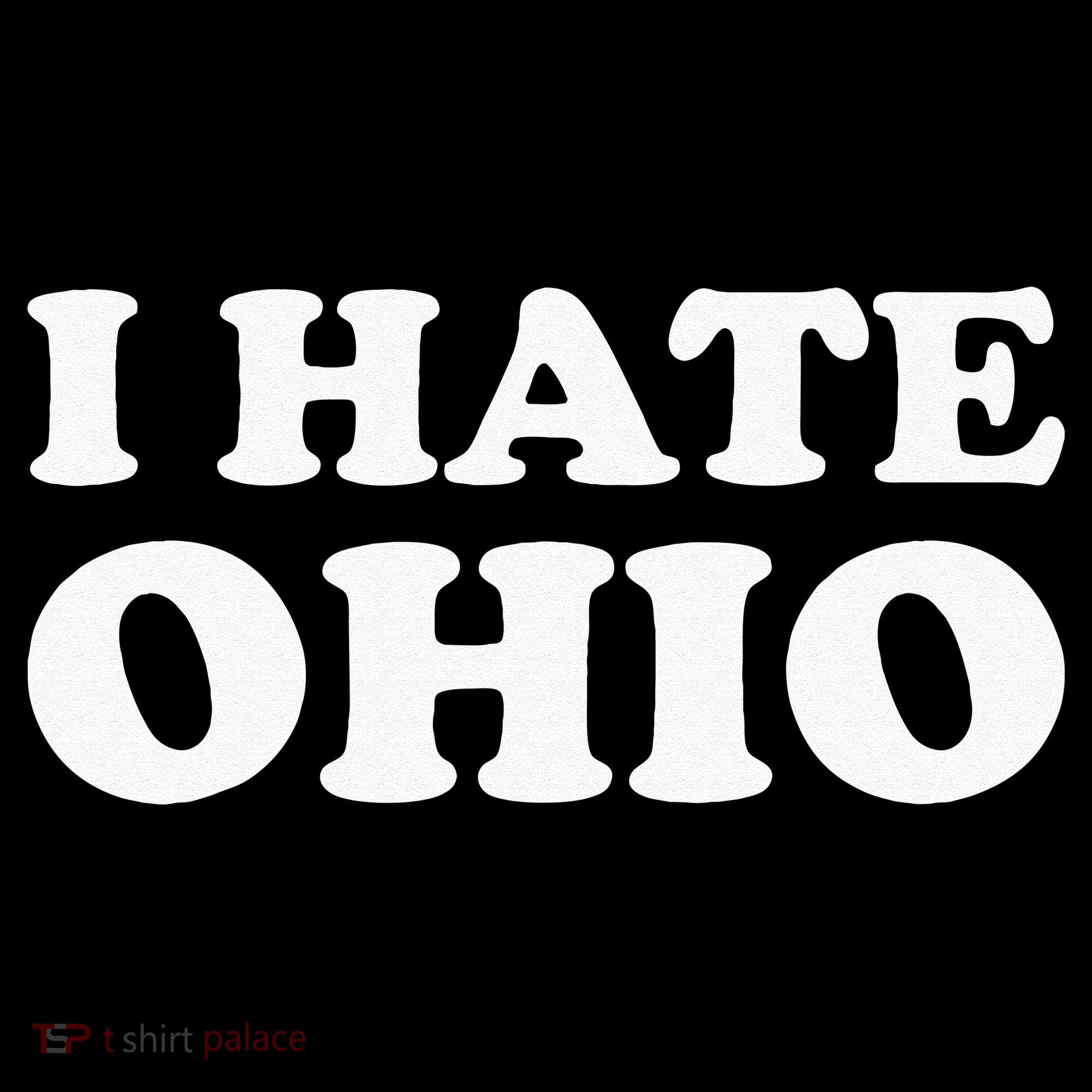 Funny US State Souvenir I Hate Ohio Coaster
