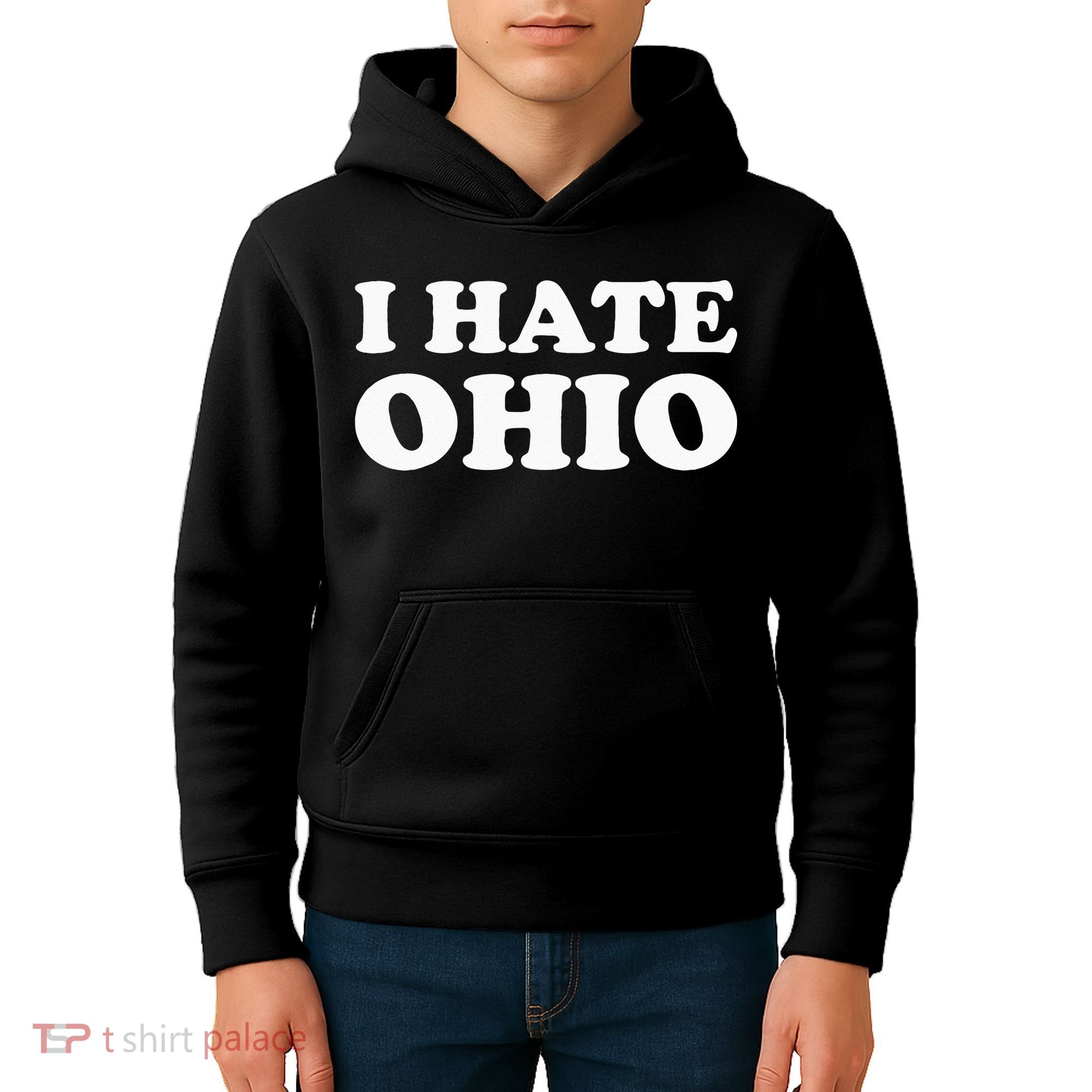 Funny US State Souvenir I Hate Ohio Kids Hoodie