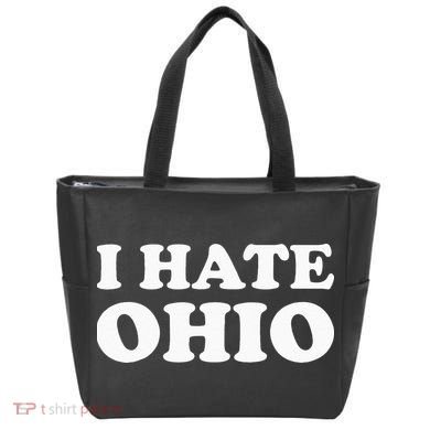 Funny US State Souvenir I Hate Ohio Tote Bag